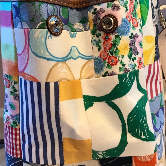 Authentic Coach Patchwork Tote - Picture 5 of 8